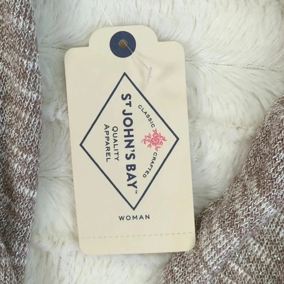 St. John's Bay Metallic Flecked Rayon Blend Cowl Sweater Plus Size! NWT - Picture 9 of 14